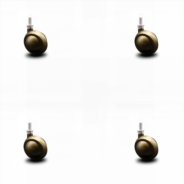 2 Inch Windsor Antique Ball Caster - 5/16 Inch Threaded Stem - SCC, 4PK